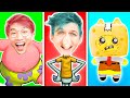 FUNNIEST SPONGEBOB VIDEOS ON YOUTUBE?! (LANKYBOX TRYING TO GET A PIZZA FROM SPONGEBOB!)