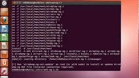 Install Aircrack-ng in Ubuntu 12.04 LTS Precise Pangolin