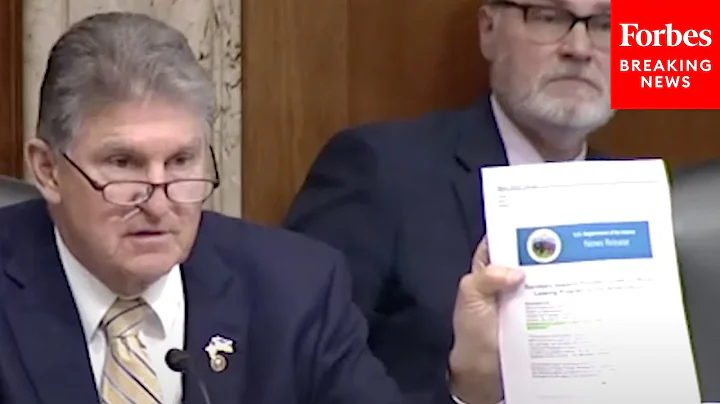 'My God... This Shuts It Down!': Manchin Confronts...