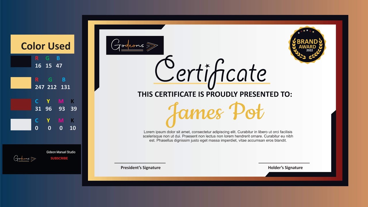 How to Easily Make a Certificate in Coreldraw