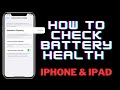 How to Check Battery Health iPhone | iPhone | iPad | Xs Max | 13 Pro Max | 11 Pro Max