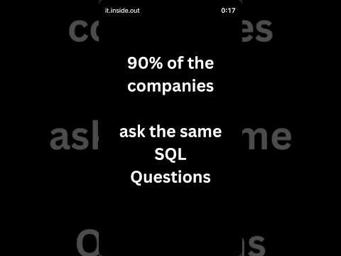 Sql questions asked
