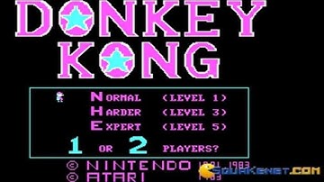 Donkey Kong gameplay (PC Game, 1983)