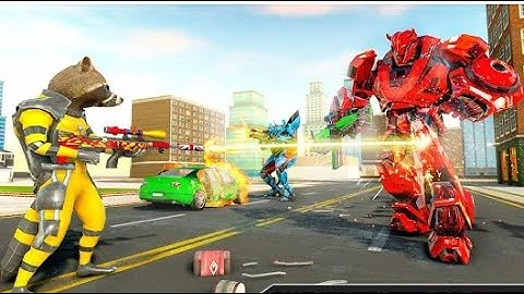 Amazing Raccoon Bike Robot Part-5 | Mega Robot Transforming Android GamePlay | By Game Crazy