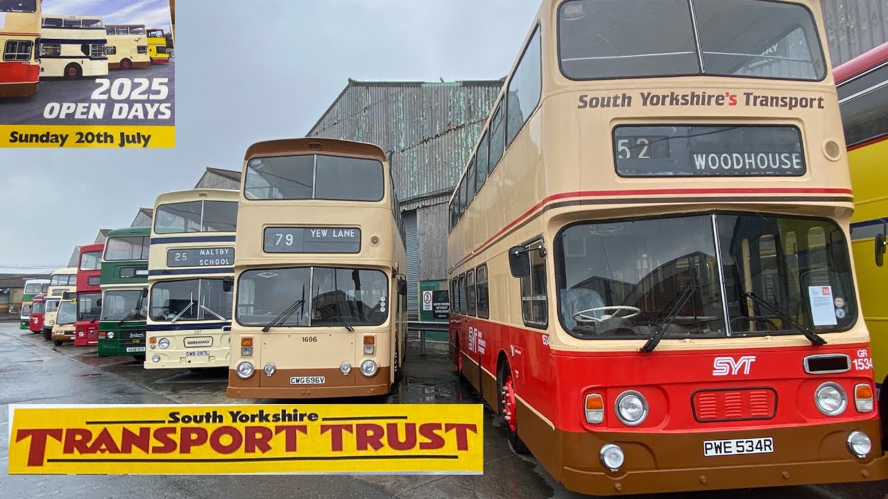 South Yorkshire Transport Trust (SYTT) Open Day Rotherham Depot Shed Explore Restoration 