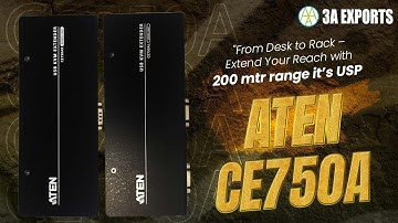 🚀 Control Your PC from 200m Away! | ATEN CE750A KVM Extender Explained