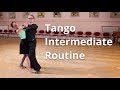 Tango intermediate dance routine and figures