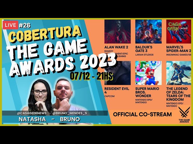 Ganhadores do The Game Awards 2023: Lista Completa - Nexo Geek