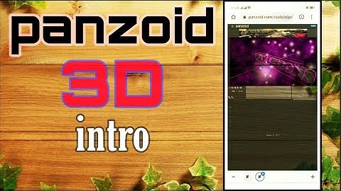 How to edit 3d panzoid intro for your youtube channel using Android phone