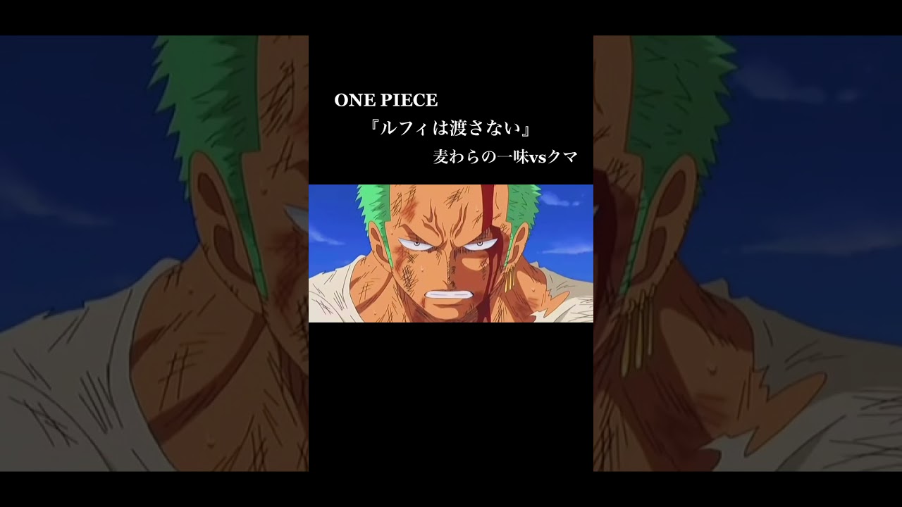 ゾロの何もなかったの場面はセンシティブになりそうなので入れられなかったです Onepiece ワンピース おすすめ おすすめにのりたい Shorts Youtube
