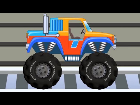 Car Wash 3D, Monster Truck Car Wash, Kids Videos, Monster truck stunts, By RAP fanpage