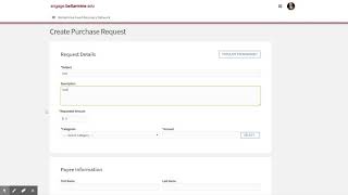 Submitting a Purchase Request