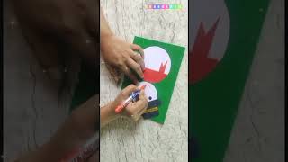 Christmas greeting card making idea #shorts #papercraft #art #craft #christmas #youtubeshorts