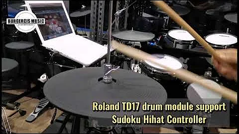 Roland TD17 drum module support Sudoku Hihat Controller