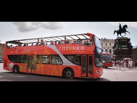 Санкт-Петербург экскурсия на английском двухэтажном автобусе! Tour Of St. Petersburg!