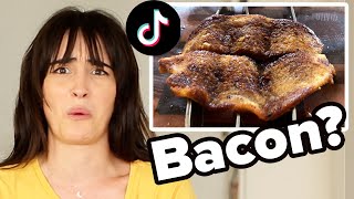 I Tried The TikTok Vegan Bacon Made From Bread