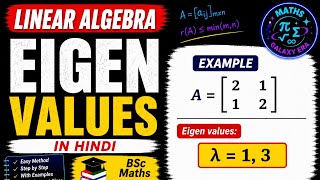 Eigen Values of Matrix | 2x2 &amp; 3x3 Examples | BSc Maths | Problem Solved