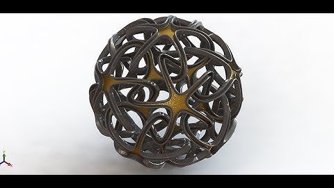 How to model an interlinked star geometry in SOLIDWORKS?