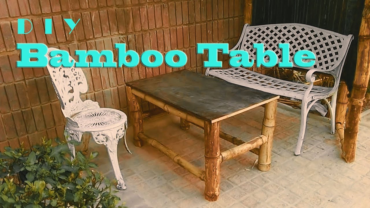 How To Make A Bamboo Table Youtube