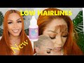 LOW HAIRLINE APPLICATION Part 2 Ginger HairColor #boldhold #lacemelt #fallhaircolor #gingerhaircolor