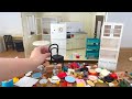 Miniature kitchen set installation 💛 ASMR 💛 Re-ment collection Mini kitchen set