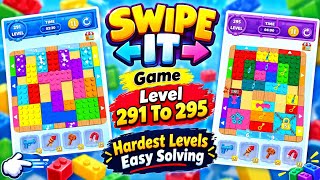 Swipe It Game Level 291 To 295 - Swipe It Board Wooden Puzzle Game -  Puzzle Games Video Game Play  screenshot 1