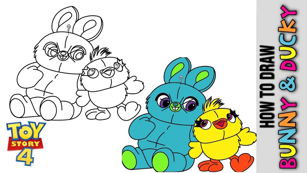 Bunny Toy Story 4 Coloring Pages - Creative Hobby Place