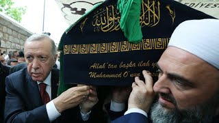 President Erdogan attended the funeral ceremony of Hasan Kılıç, leader of the Ismailaga Community