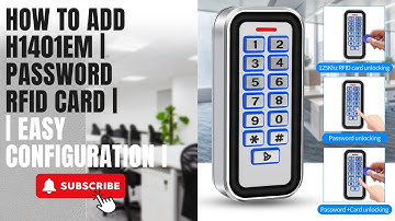 Access Control H140EM | Indoor Use | Password | RFID Card | Magnetic Lock | Push Button | Smarthome