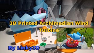 3D printed Archimedian Wind Turbine - 3d printing project from the past -