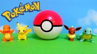 Small Pokemon Plush Toy in Monster Ball - Whats Inside of Pokemon?