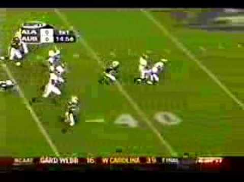 Auburn vs Alabama Carnell Williams TD 1st Play