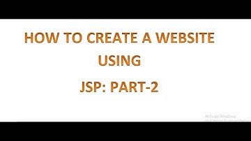 How to create a Mini website using JSP : part-2