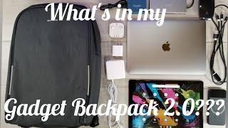 What's In My Gadget Bag 2.0??? Kopack Anti-Theft Tech Backpack Review...