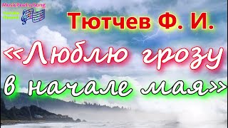 Тютчев Ф.И. «Люблю грозу в начале мая ...». Весенняя гроза.