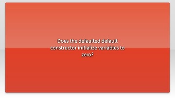 Does the defaulted default constructor initialize variables to zero?