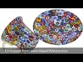 Murano Millefiori Cup and Saucer   Multicolor