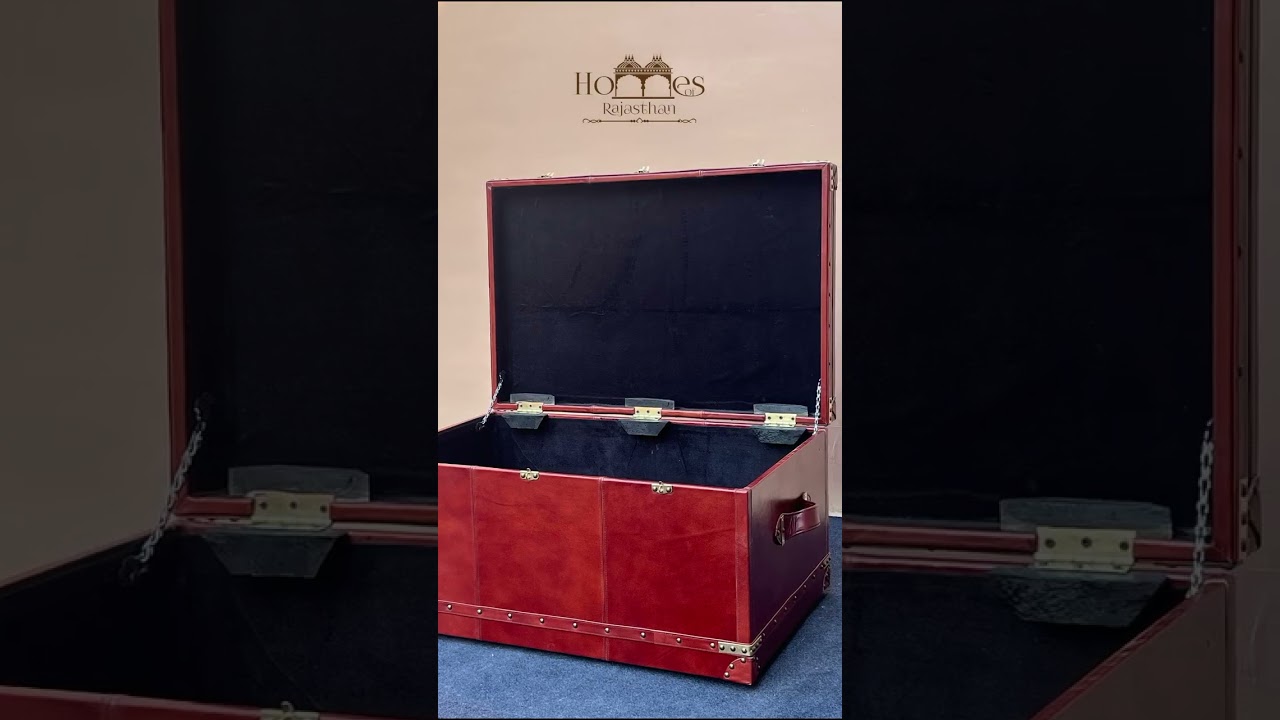 Our handcrafted Leather Trunk is more than just storage