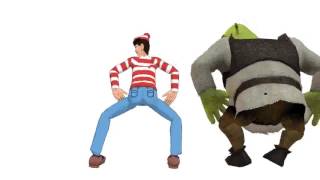 shrek and waldo twerk