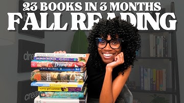 I Read 23 Books in 3 Months! | Reading Wrap-Up + Fall Bingo Challenge