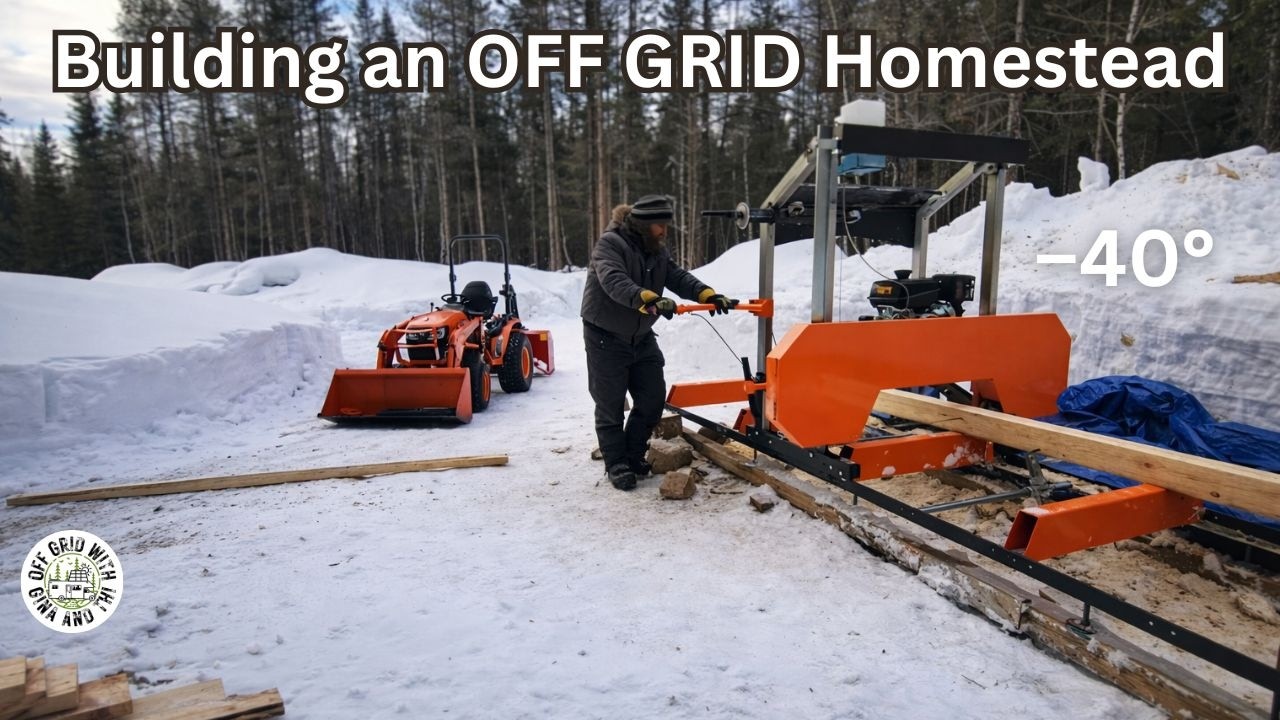 Trying to Use My Snowed-In Sawmill in the Middle of Winter