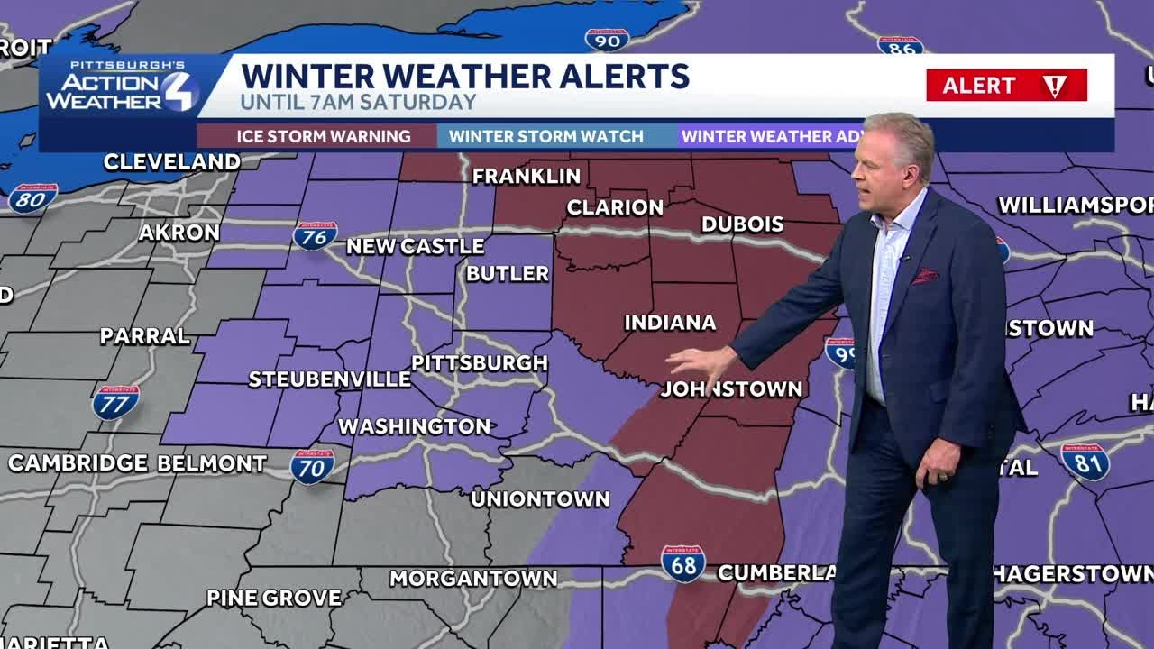 Ice Storm Warning & Winter Weather Advisory in Pennsylvania - YouTube