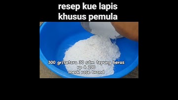 Thumbnail of resep lapis tepung beras dan tapioka part 1 #kuelapistepungberas #lapistepungberas