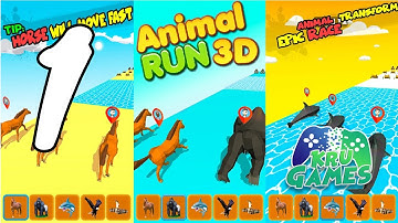 Epic Animal Dash Run 3D: Hop and Smash Gameplay #1 All Levels (Android, IOS)
