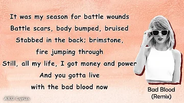 Taylor Swift - Bad Blood ft. Kendrick Lamar (Lyric Video)