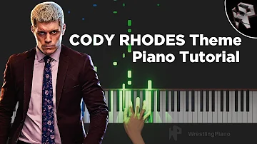 Cody Rhodes Theme Song "Kingdom"  Piano Tutorial