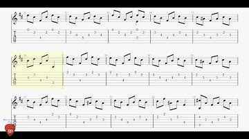 Estudio No5 In B Minor - Guitar Tab