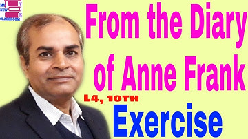 From the Diary of Anne Frank class 10 Lesson 4 Exercise Important Questions in Hindi