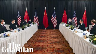 US and China officials publicly rebuke each other in first inperson talks of Biden era