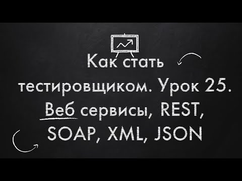 Как стать тестировщиком. Урок 25. Веб сервисы. REST, SOAP, XML, JSON